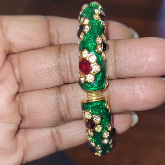 Kenneth Jay Lane Enamel Snake Bracelet - Picture 8 of 10